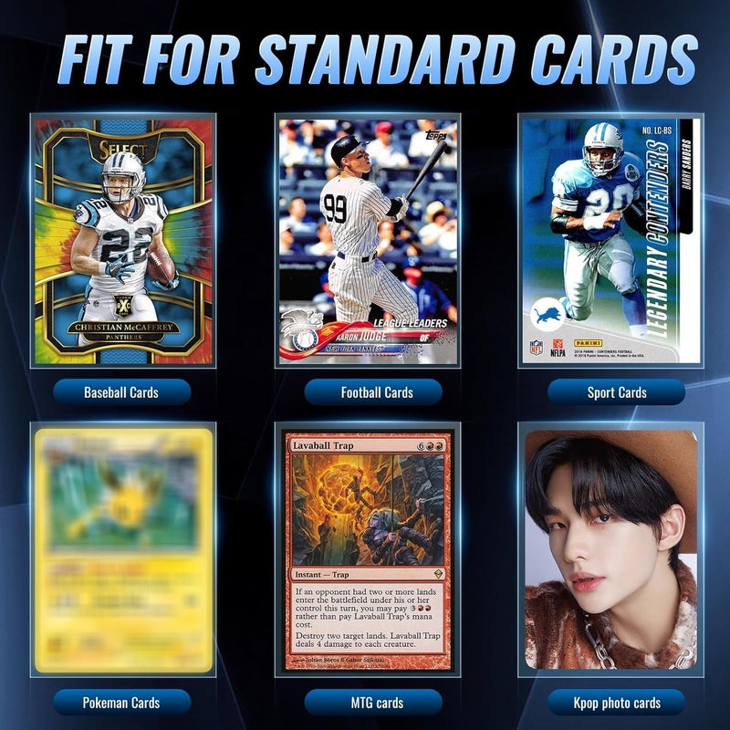 SEFOWG 2400ct Card Sleeves, Clear Penny Sleeves for Trading Cards, Sports Card Sleeve, Baseball Card Sleeve, Ultra Soft Plastic Card Protector Sleeve for Football, MTG, PKM, Game, Standard Cards - Image 4